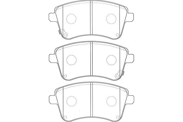 KAVO PARTS Комплект тормозных колодок, дисковый тормоз BP-4025